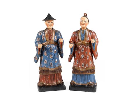 Wackelkopffiguren im Chinoiserie-Stil